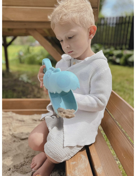 WOOPIE GREEN Crocodile Shovel for Sand and Water Blue BIODEGRADABLE ORGANIC MATERIAL