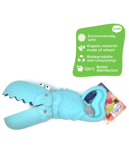 WOOPIE GREEN Crocodile Shovel for Sand and Water Blue BIODEGRADABLE ORGANIC MATERIAL