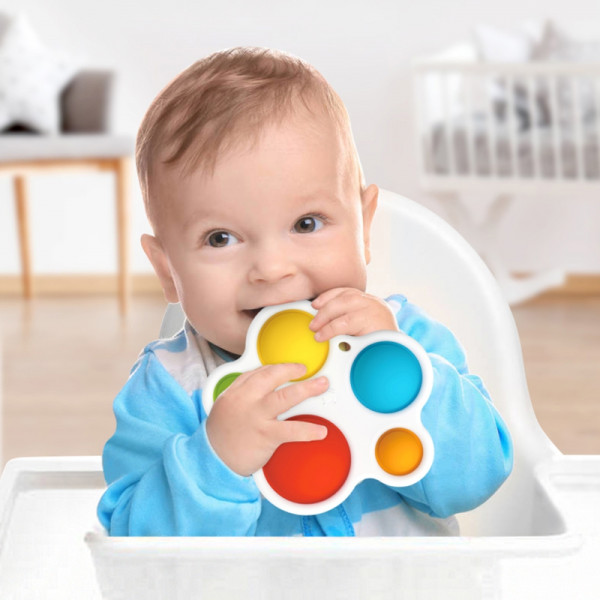 Сенсорная игрушка WOOPIE BABY Антистресс Прорезыватель POP IT Монтессори Сенсорная игрушка WOOPIE BABY Антистресс Прорезыватель POP IT Монтессори