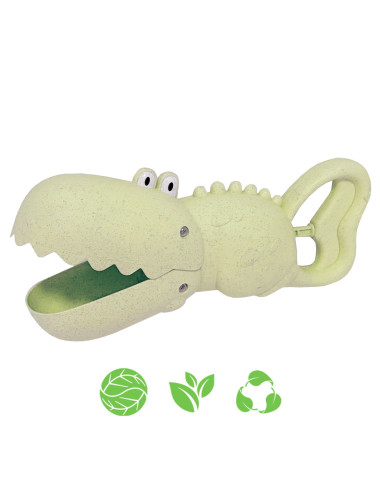WOOPIE GREEN Crocodile Sand and Water Scoop Green BIODEGRADABLE ORGANIC MATERIAL