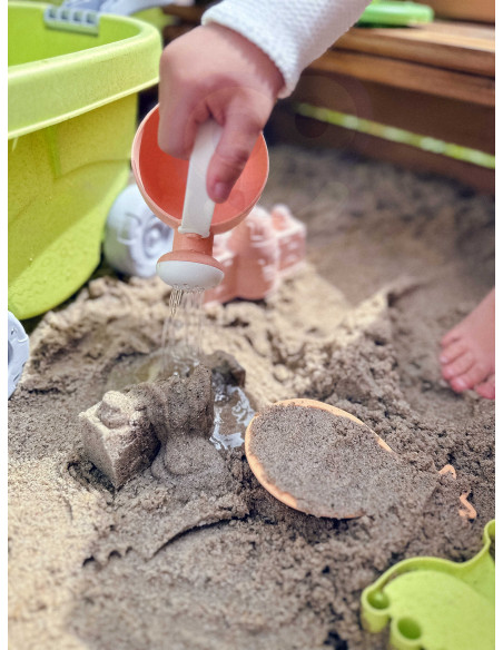 WOOPIE GREEN Sand Play Set with Cart 13 Pieces, BIODEGRADABLE ORGANIC MATERIAL