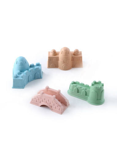 WOOPIE GREEN Sand Play Set with Cart 13 Pieces, BIODEGRADABLE ORGANIC MATERIAL