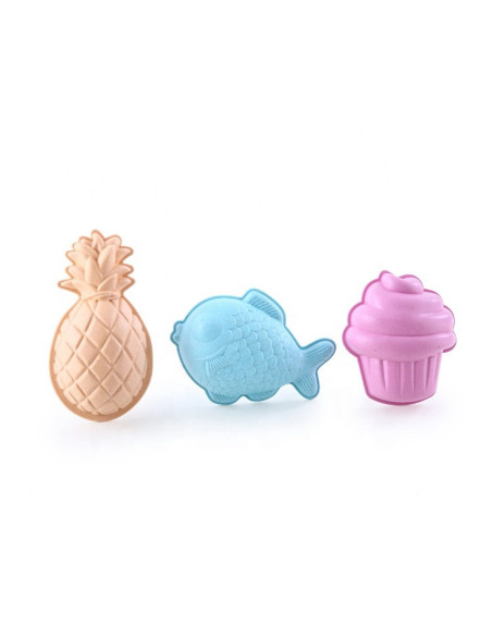 WOOPIE GREEN Sand Play Set with Cart 13 Pieces, BIODEGRADABLE ORGANIC MATERIAL