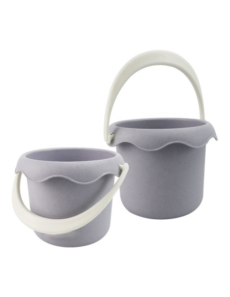 WOOPIE GREEN Sand Bucket Set with Wheel, 9 Pieces, BIODEGRADABLE ORGANIC MATERIAL