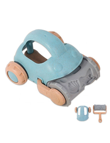 WOOPIE GREEN Sand Play Set with Bucket and Car 10 pcs. BIODEGRADABLE ORGANIC MATERIAL