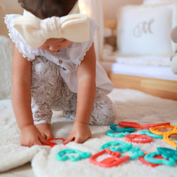 WOOPIE BABY Сенсорная игрушка для младенцев Жевательные подвески Животные Цепочка 24 эл. WOOPIE BABY Сенсорная игрушка для младенцев Жевательные подвески Животные Цепочка 24 эл.