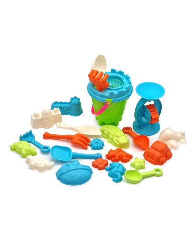 WOOPIE Large Sand Set with Bucket 25 pcs.