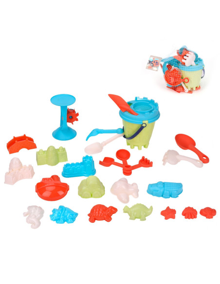 WOOPIE Large Sand Set with Bucket 25 pcs.