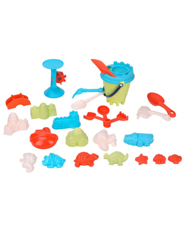 WOOPIE Large Sand Set with Bucket 25 pcs.