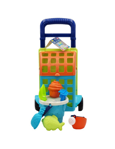 WOOPIE Sand Play Set with Cart 9 pcs.