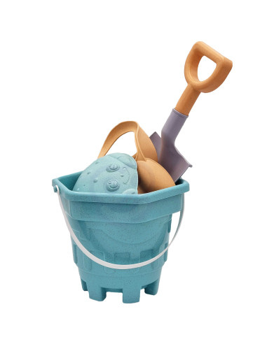 WOOPIE GREEN Sand Bucket Set 8 pcs. BIODEGRADABLE ORGANIC MATERIAL