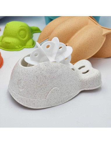 WOOPIE GREEN Sand Bucket Set 8 pcs. BIODEGRADABLE ORGANIC MATERIAL