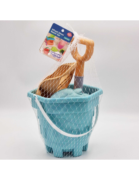WOOPIE GREEN Sand Bucket Set 8 pcs. BIODEGRADABLE ORGANIC MATERIAL
