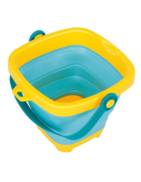 WOOPIE BABY Folding Bucket with Rake, Spatula, and Blue Molds Set