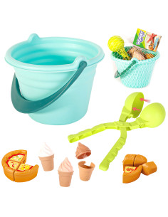 WOOPIE Sand Set FUN ICE CREAM 2-in-1 Ice Cream Factory Śnieżek 15 pcs.