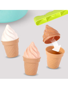 WOOPIE Sand Set FUN ICE CREAM 2-in-1 Ice Cream Factory Śnieżek 15 pcs. 2