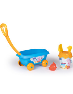 SMOBY "Peppa Pig" smėlio vežimėlis su kibirėliu ir priedais