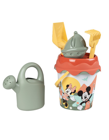SMOBY GREEN Bucket with Sand Accessories and Bioplastic Watering Can