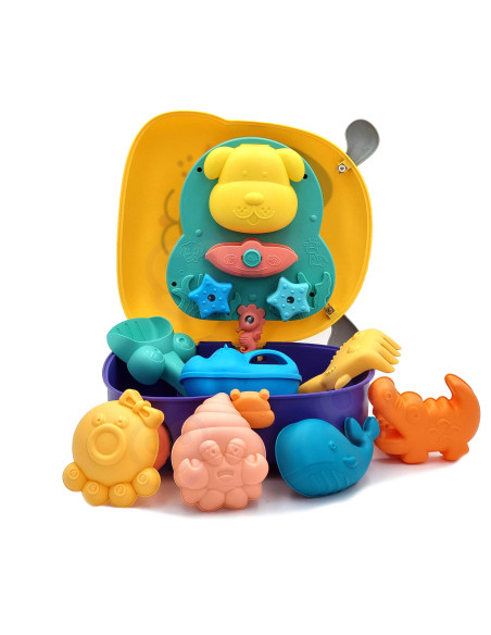 WOOPIE 3-in-1 Sandbox Set: Dog Suitcase + Water Toy - 3 pcs.