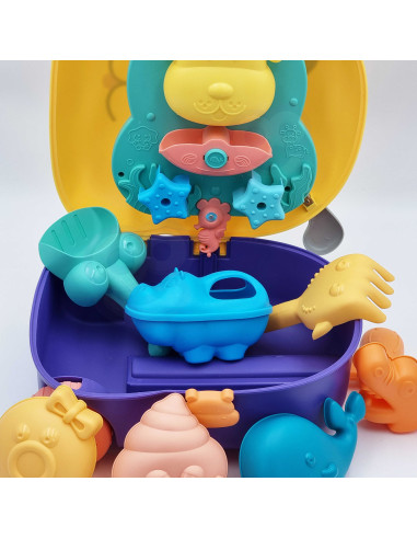 WOOPIE 3-in-1 Sandbox Set: Dog Suitcase + Water Toy - 3 pcs.