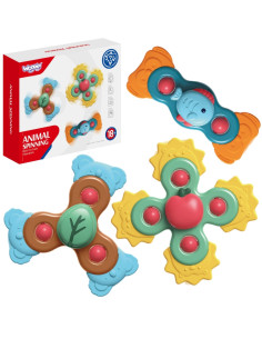 WOOPIE BABY Spiner Zabawka Sensoryczna Edukacyjna 3w1 Kolorowe