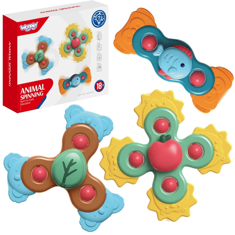 WOOPIE BABY Spiner sensorinis lavinamasis žaislas 3in1 Spalvotas