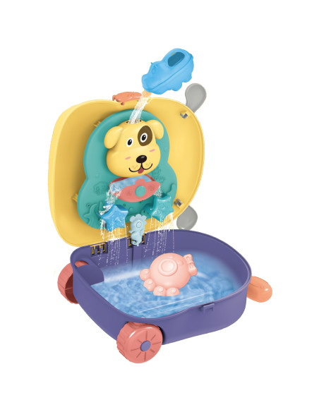 WOOPIE 3-in-1 Sandbox Set: Dog Suitcase + Water Toy - 8 pcs.