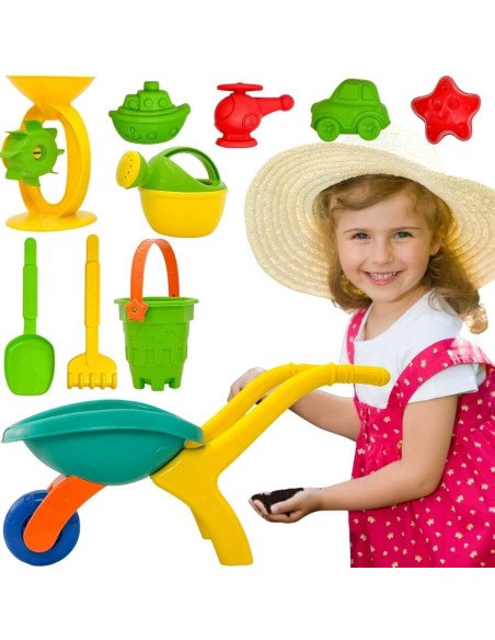 WOOPIE Garden Wheelbarrow Sand Set 10 pcs.