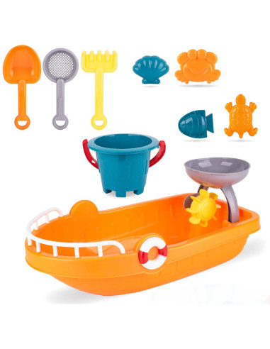 WOOPIE Ship with Accessories for Playing in Sand and Water