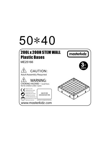 MASTERKIDZ Creative STEM Science Board Wall Panel 20x20 cm Without Mounting Panel