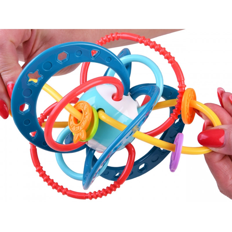 WOOPIE BABY Sensory Toy 2-in-1 Montessori Rattle Teether