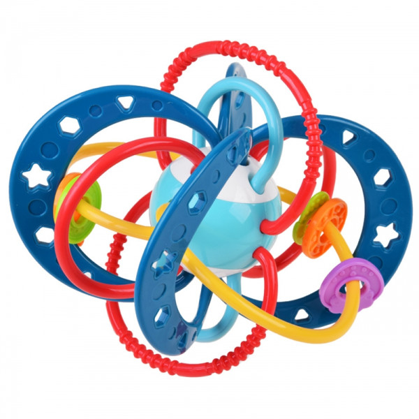 WOOPIE BABY Sensory Toy 2-in-1 Montessori Rattle Teether