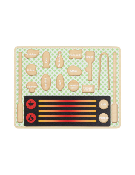 TOOKY TOY medinis kepsninės rinkinys - edukacinė lenta vaikams