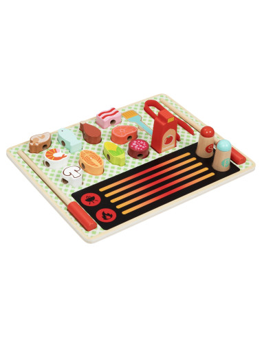 TOOKY TOY medinis kepsninės rinkinys - edukacinė lenta