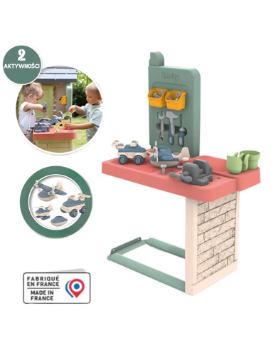 SMOBY namas su dirbtuvėmis + 39 priedai