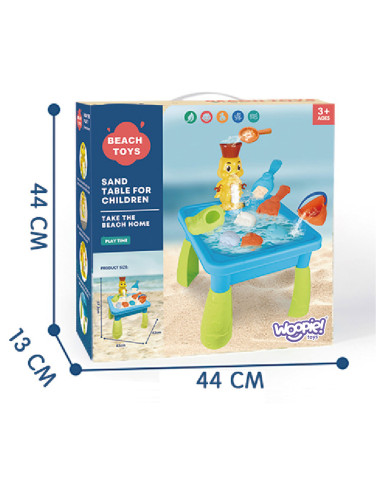WOOPIE Water Table 2 in 1 Sandbox Duck Waterfall 9 acc.