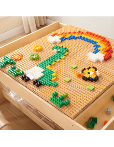 MASTERKIDZ 4 plokščių rinkinys, skirtas statyti iš mažų kaladėlių 2