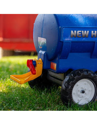 FALK „New Holland“ mėlynos spalvos autocisterna su čiaupu
