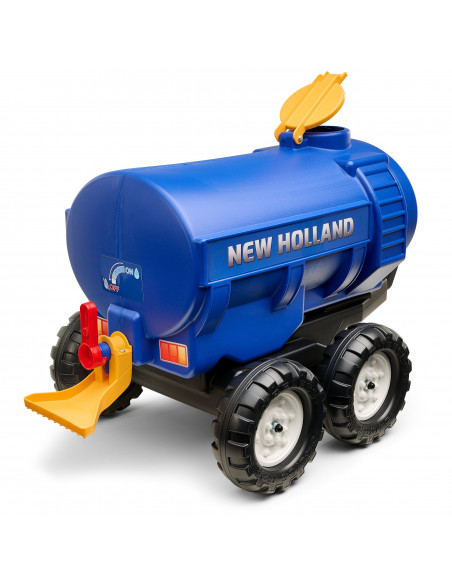 FALK „New Holland“ mėlynos spalvos autocisterna su čiaupu