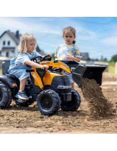 FALK Case CE traktorius su ekskavatoriumi-krautuvu ir priekaba 2