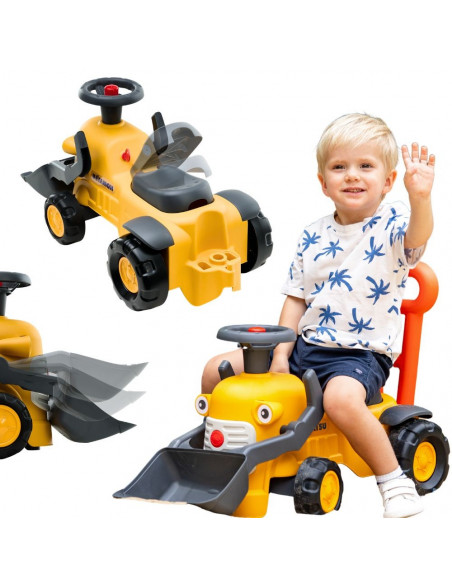 FALK Komatsu Ride-on Tractor Excavator with Bucket and Horn