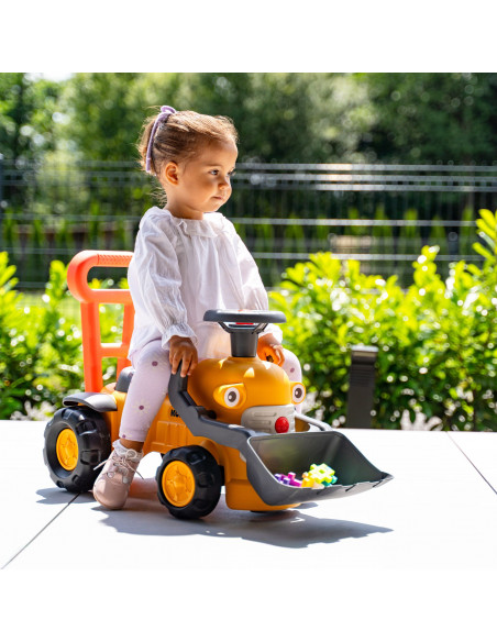 FALK Komatsu Ride-on Tractor Excavator with Bucket and Horn