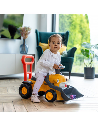 FALK Komatsu Ride-on Tractor Excavator with Bucket and Horn