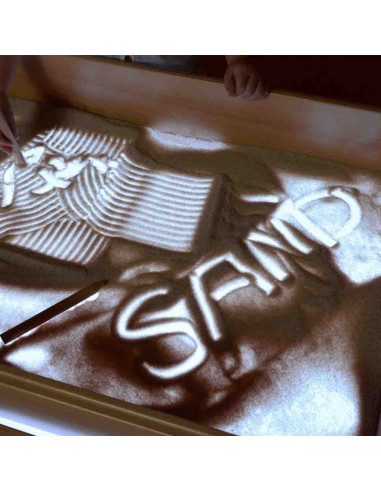 MASTERKIDZ Rectangular Sand Play Tray with LED Panel