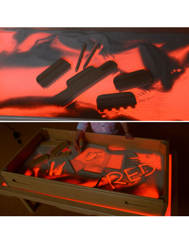 MASTERKIDZ Rectangular Sand Play Tray with LED Panel