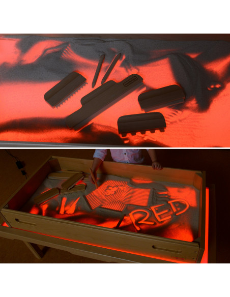 MASTERKIDZ Rectangular Sand Play Tray with LED Panel