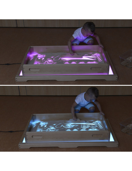MASTERKIDZ Rectangular Sand Play Tray with LED Panel