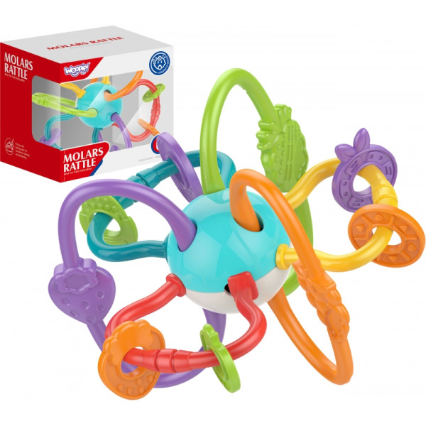 WOOPIE BABY SENSORY TOY RATTLE TEETHING 2in1