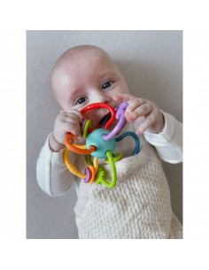 WOOPIE BABY SENSORY TOY GRZZECHOTKA GRYZAK 2in1 2