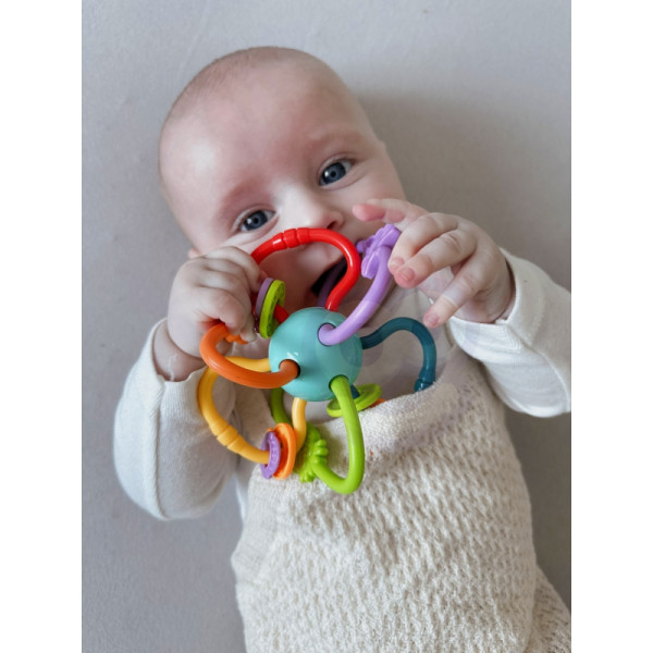 WOOPIE BABY SENSORY TOY RATTLE TEETHING 2in1